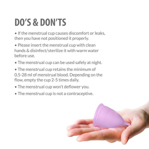 Reusable Menstrual Cup made of Medical Grade Silicone - Large