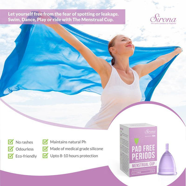 Reusable Menstrual Cup made of Medical Grade Silicone - Large