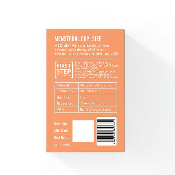 Reusable Menstrual Cup made of Medical Grade Silicone - Medium
