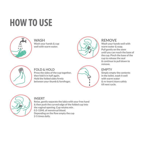 Reusable Menstrual Cup made of Medical Grade Silicone - Small