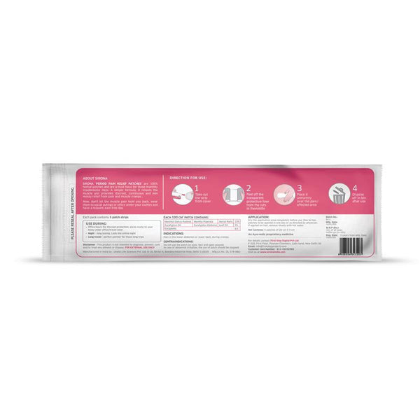 Natural Herbal Feminine Pain Relief Patches - 5 Patches