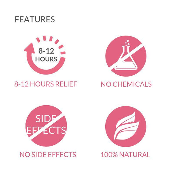 Natural Herbal Feminine Pain Relief Patches - 5 Patches