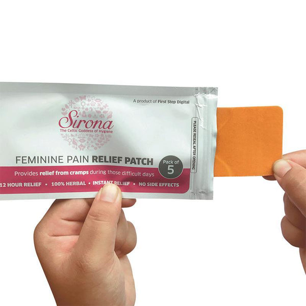 Natural Herbal Feminine Pain Relief Patches - 5 Patches