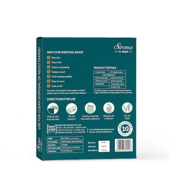 Sirona Premium Adult Diaper Disposal Bags