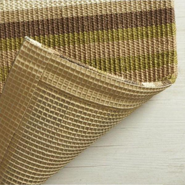 Natural Sisal Rug without Border (38SE) - Brown and White Stripes