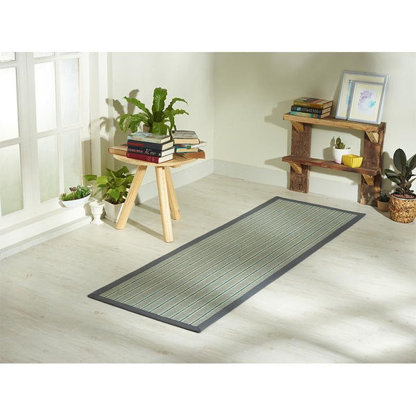 Sisal Rug with Border (79DC365) - Grey Stripes