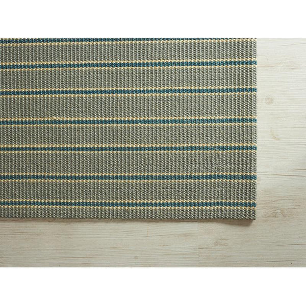 Natural Sisal Fibre Rug without Border (79SE) - Grey Stripes