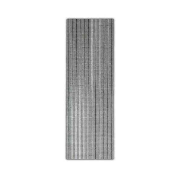 Natural Sisal Fibre Rug without Border (79SE) - Grey Stripes