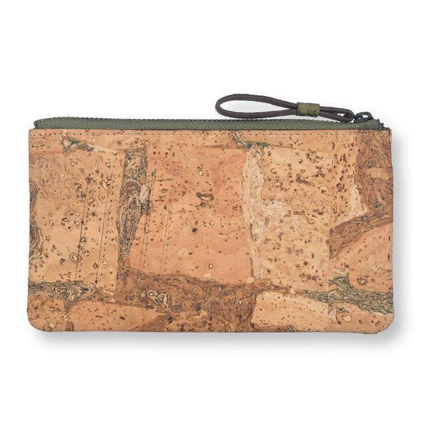 Cork Fabric Women's Minimal Wallet - Olive + Terrain