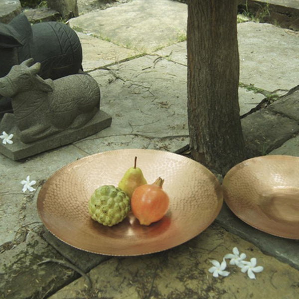 Copper Spartan Platter Handcrafted by Traditional Artisans