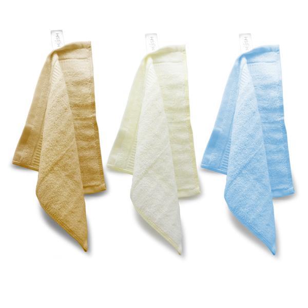 Ultra Soft, Absorbent, Anti-Microbial Bamboo Face/Sports Towel, Pack of 3 - Khaki, Cream, Sky Blue