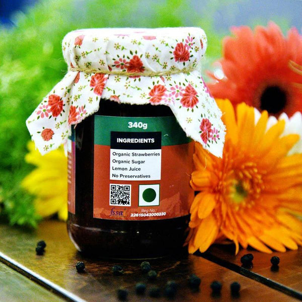 Strawberry, Mint and Pepper Preserve, 340g
