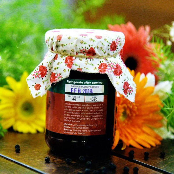 Strawberry, Mint and Pepper Preserve, 340g
