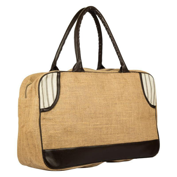 Streak Love Jute Duffel Bag Handmade by Women Artisans