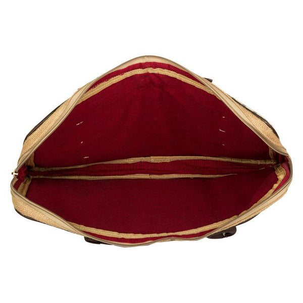 Streak Love Jute Laptop Sleeve Made by Women Artisans