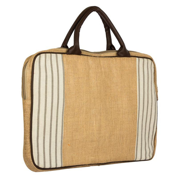 Streak Love Jute Laptop Sleeve Made by Women Artisans