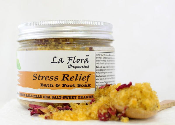 Stress Relief Detox Bath Salts (Orange), 300g