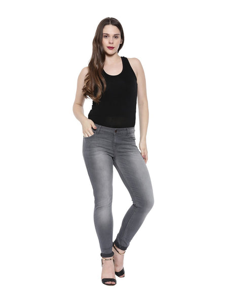 Womens Bamboo Crossback Tank - Slate Black with Summer Blush (AWFR004K)