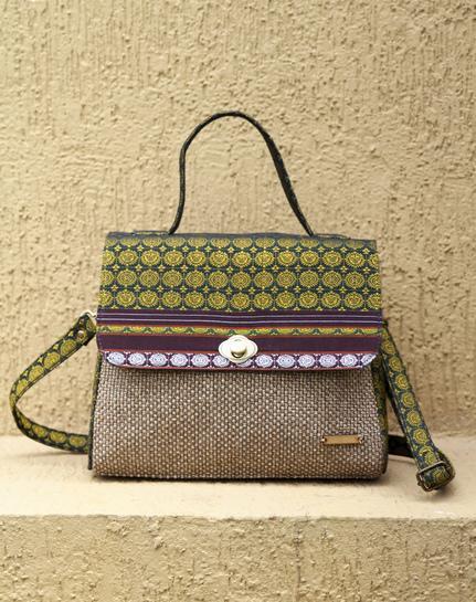 Sun Motif Khana Jute Bag