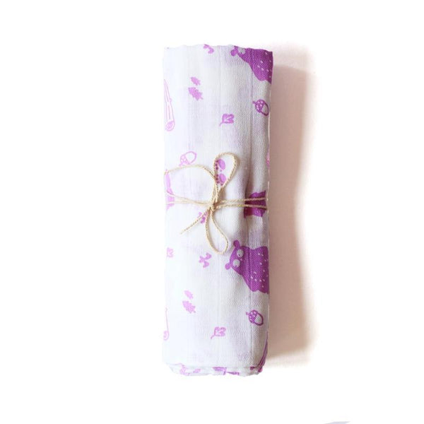 Organic Muslin Swaddle (Bear)