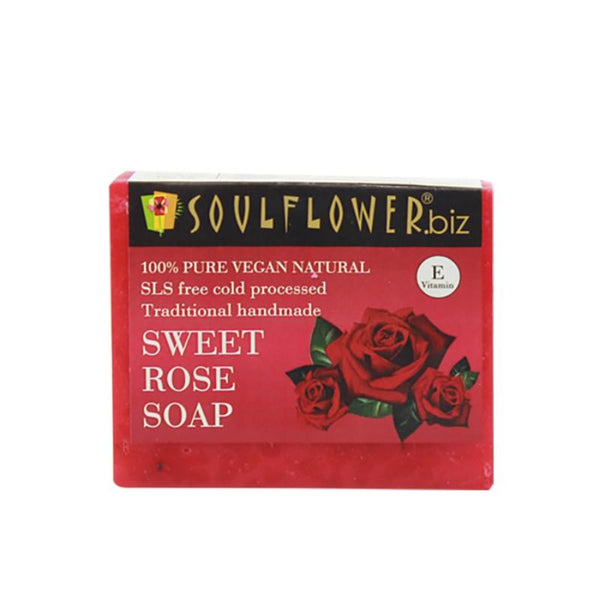 Soulflower Handmade Soap, Rose, 150g