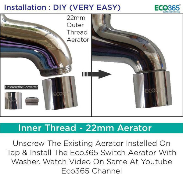 Water Saving Switch Aerator For Taps (ABS Body)