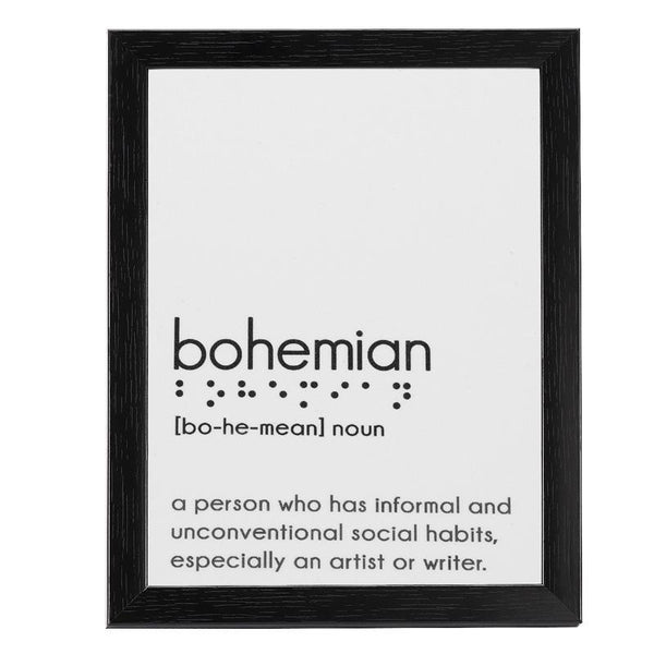 Table-Top Frame with Braille Alphabet