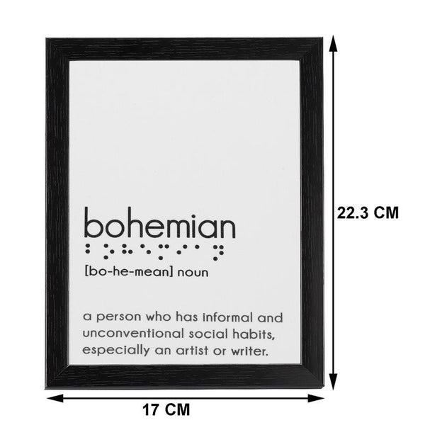 Table-Top Frame with Braille Alphabet