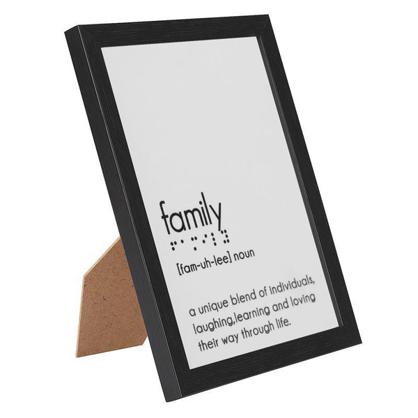 Table-Top Frame with Braille Alphabet