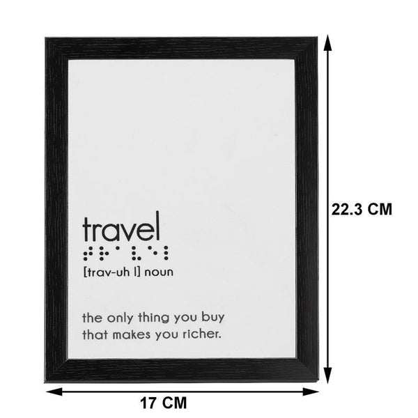 Table-Top Frame with Braille Alphabet