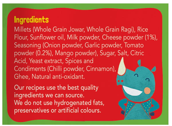 Tasty Mighty Munch - Tangy Tomato - Healthy Snack for Kids (Pack of 8) - 200g