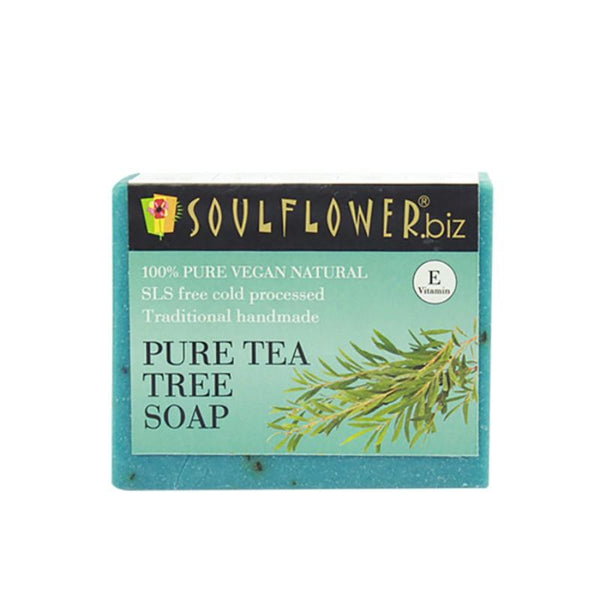 Soulflower Handmade Soap, Tea Tree, 150g