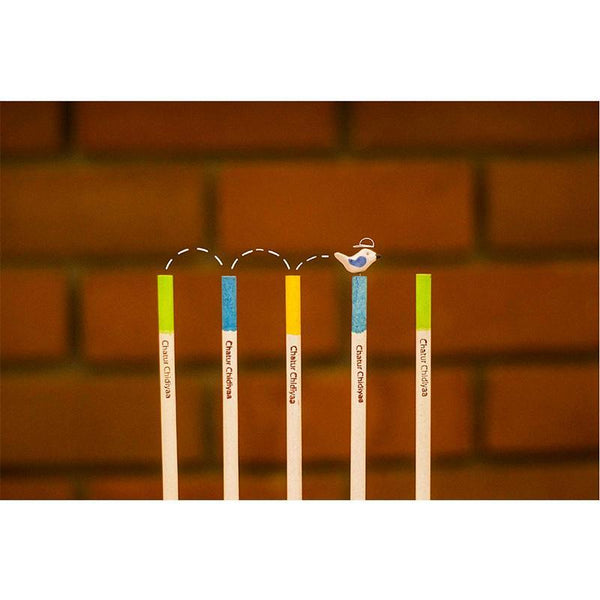 Handmade Terra Tweet Pencils (Pack of 3) - Assorted Colours
