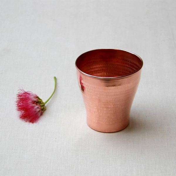 Terracopper Tumblers Handcrafted by Traditional Copper Artisans (Set of 2)