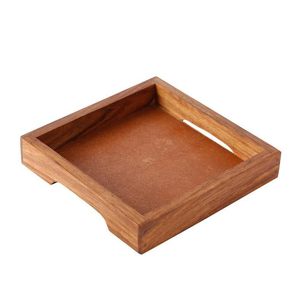 Terracotta Red Pickle Jar Set With Sheesham Tray And Spoon Handcrafted by Traditional Artisans