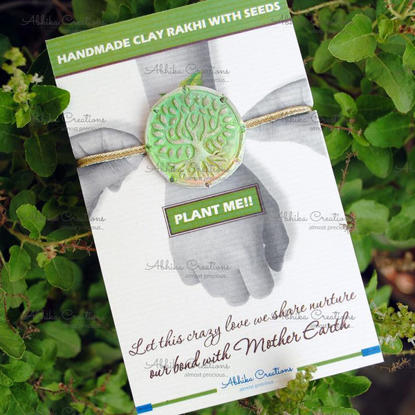 Plantable Clay and Seed Rakhi - Empathetic Earth