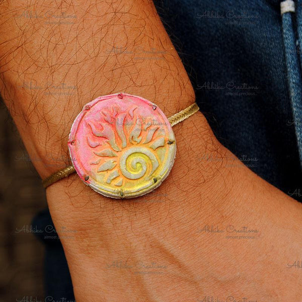 Plantable Clay and Seed Rakhi - Focused Fire