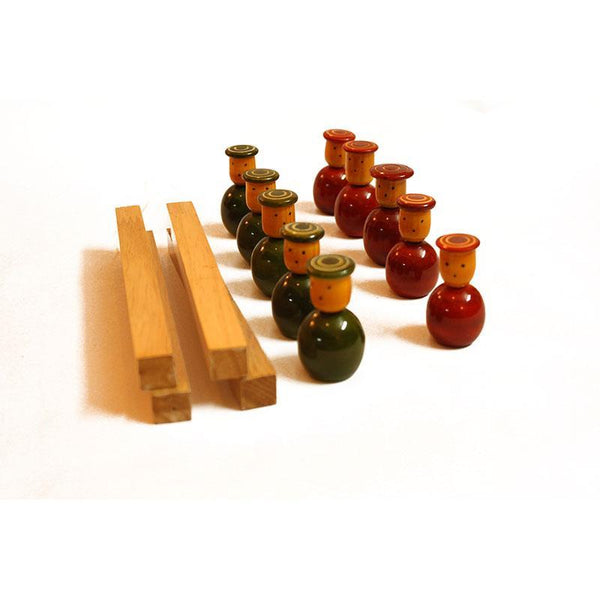 Wooden Tic Tac Toe Handcrafted by Traditional Artisans