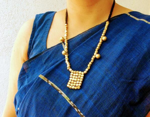 Handmade Adjustable length Beaded Pendant Set