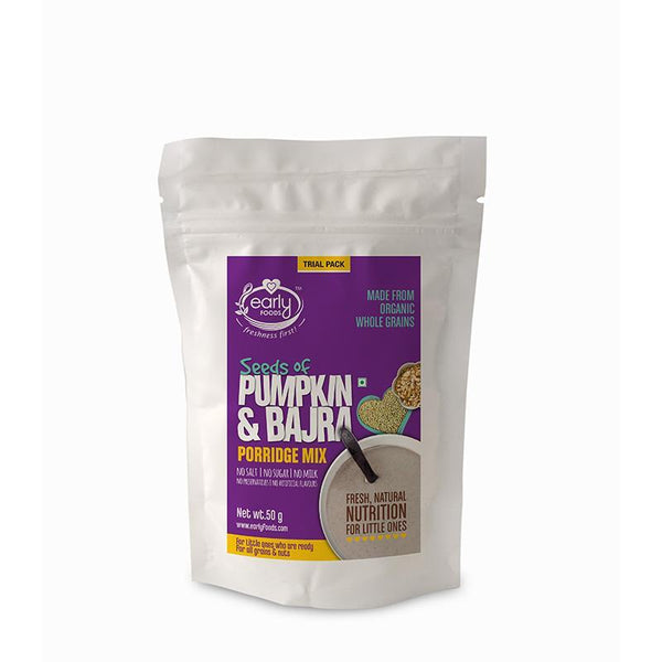 Trial Pack Combo - Organic & Fresh Porridge Mixes & Dry Dates Powder (Pack of 6), 50g each