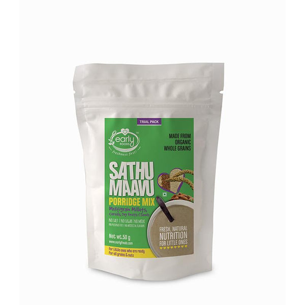 Trial Pack Combo - Organic & Fresh Porridge Mixes & Dry Dates Powder (Pack of 6), 50g each