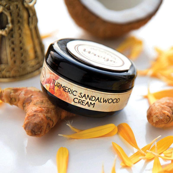 Natural Turmeric Sandalwood Face Cream, 100g