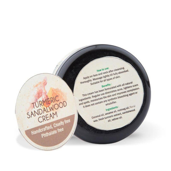 Natural Turmeric Sandalwood Face Cream, 100g