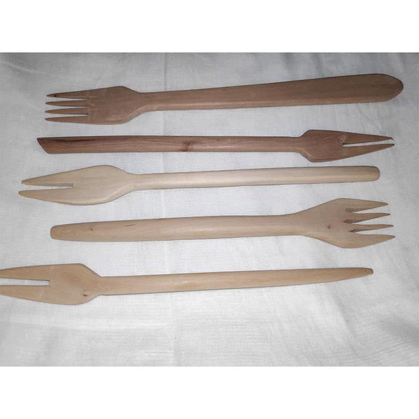 Udayagiri Handcrafted Wooden Forks (Set of 5)