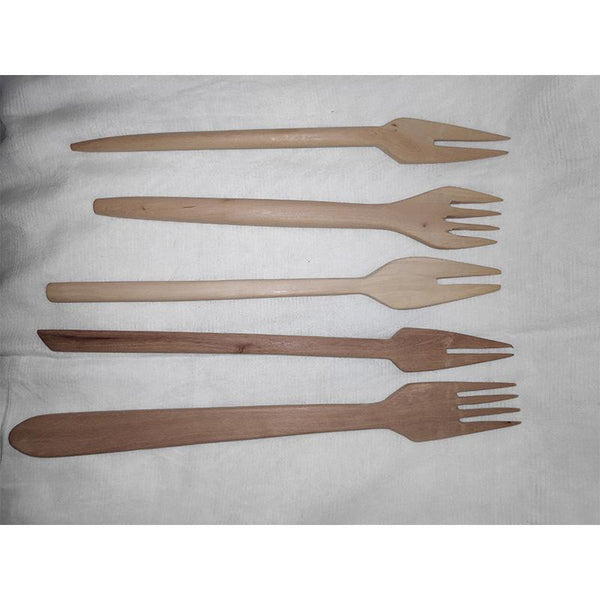 Udayagiri Handcrafted Wooden Forks (Set of 5)