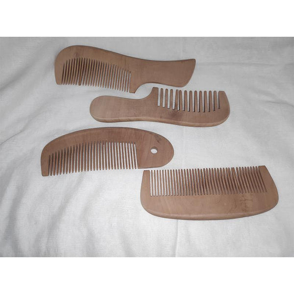 Udayagiri Handcrafted Wooden Combs (Set of 4)