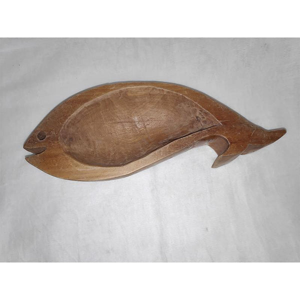 Udayagiri Handcrafted Wooden Tray - Fish