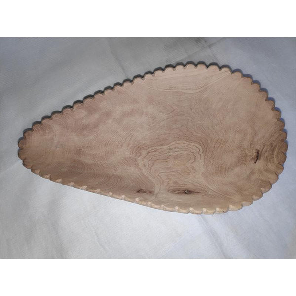 Udayagiri Handcrafted Wooden Multipurpose Tray - Pear Shaped