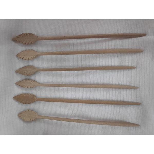 Udayagiri Handcrafted Wooden Hairpins (Set of 6)