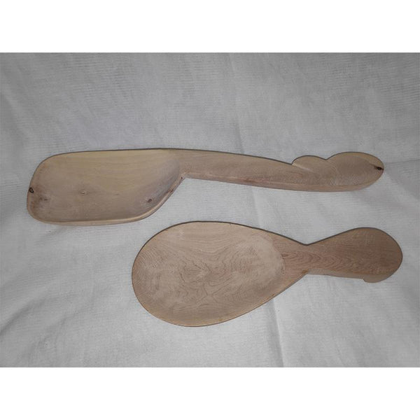 Udayagiri Handcrafted Wooden Serving Spoons - Small (Set of 2)